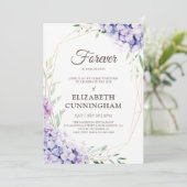 Feier der geometrischen Woodsie der Life Floral Bl Einladung (Stehend Vorderseite)