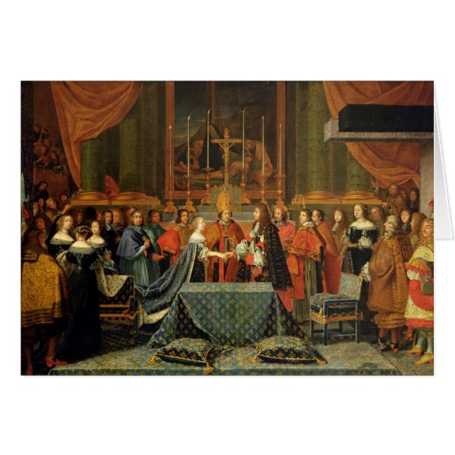 Feier der Heirat von Louis XIV (Vorderseite (Horizontal))