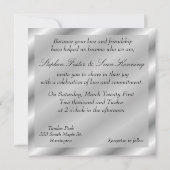 Feier der Hochzeit von Schwulen - Einladung (Rückseite)