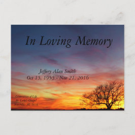 Feier der Leben-Mitteilung Ankündigungspostkarte