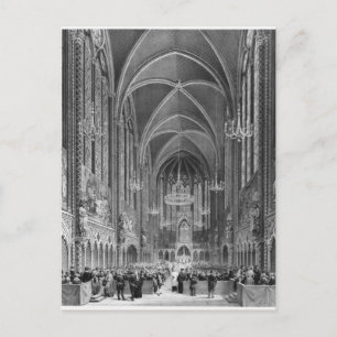 Feier der Messe für den Richter Einladungspostkarte