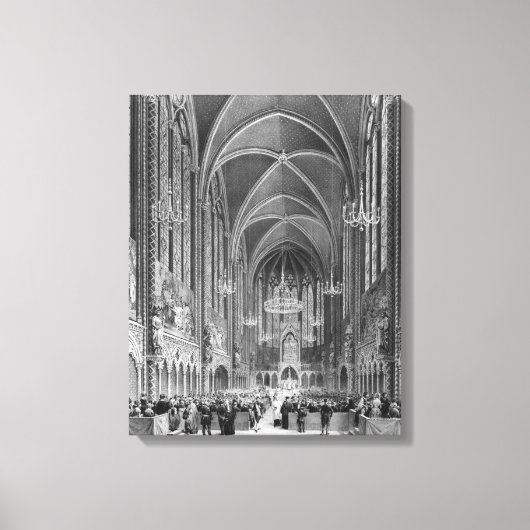 Feier der Messe für den Richter Leinwanddruck (Vorderseite)
