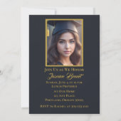 Feier der personalisierten Elegant Graduation Part Einladung (Rückseite)