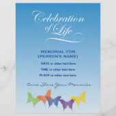 Feier der Schmetterlinge des Lebens Einladung Flye Flyer (Vorne)