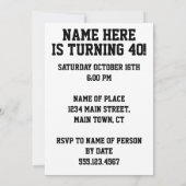 Feier des 29. Geburtstags, 11. Einladung (Rückseite)