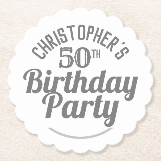 Feier des 50. Geburtstags des Untersetzer (Vorderseite)