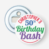 Feier des 50. Geburtstags Flaschenöffner (Vorderseite)