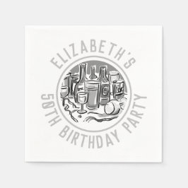 Feier des 50. Geburtstags Serviette