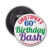 Feier des 60. Geburtstags Flaschenöffner (Vorderseite)