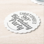 Feier des 90. Geburtstags des Untersetzer (angewinkelt)