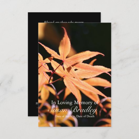 Feier des Ahornbaum-2 der Einladung (Vorne/Hinten)