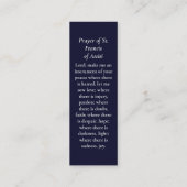 Feier des Beileids Foto Gebetskarte Telefonnummerkarte (Rückseite)