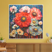 Feier des Blütenlebens Anemonen Leinwanddruck (Insitu (Wohnzimmer))