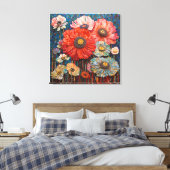 Feier des Blütenlebens Anemonen Leinwanddruck (Insitu (Schlafzimmer))