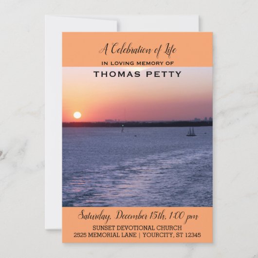 Feier des einladung (Vorderseite)