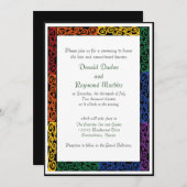 Feier des Extravaganten Gay Pride über die Selbstv Einladung (Vorne/Hinten)