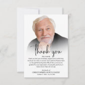 Feier des Fotos Leben DOWNLOAD Dankeschön Karte (Vorderseite)