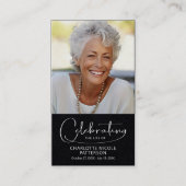 Feier des Fotos Lesezeichen Gebetskarte Visitenkarte (Vorderseite)