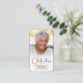 Feier des Fotos Lesezeichen Gebetskarte Visitenkarte (Stehend Vorderseite)