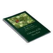 Feier des Gastbuches des Lebens, Orange Butterfly Notizblock (Rechte Seite)