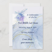 Feier des Gedenkdrachendrachenfliegens für den Leb Einladung (Rückseite)