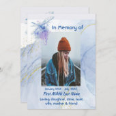 Feier des Gedenkdrachendrachenfliegens für den Leb Einladung (Vorne/Hinten)