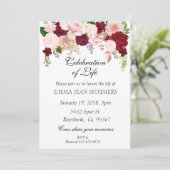 Feier des Hübschen Blütenbrunnens Einladung (Stehend Vorderseite)