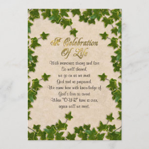 Feier des Leben Einladungsefeus Einladung