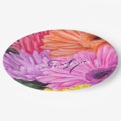 FEIER DES LEBEN-MONOGRAMM-PARTY PAPPTELLER (Schrägansicht)