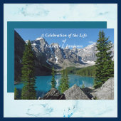 Feier des Lebens Ankündigung Berge See