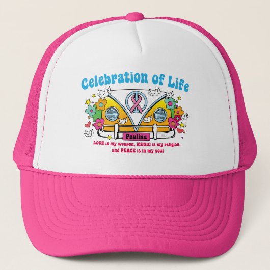 Feier des Lebens!  Ballcap Truckerkappe (Vorderseite)