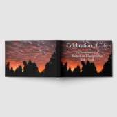 Feier-des-Lebens-Baumwollwolken-Sonnenuntergangs-F Gästebuch (Voll)
