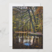 "Feier des Lebens" Beerdigung des Menschen im Frei Einladung (Rückseite)