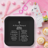 Feier-des-Lebens-Bibelvers-Funeral Pappteller (Party)