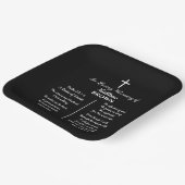 Feier-des-Lebens-Bibelvers-Funeral Pappteller (Gewinkelt)