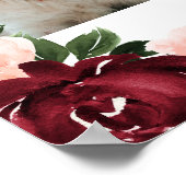 Feier-des-Lebens-Blumen-3-Foto-Willkommensschild Poster (Ecke)