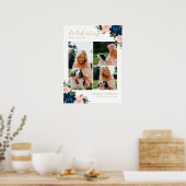 Feier-des-Lebens-Blumen-3-Foto-Willkommensschild Poster (Küche)