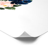 Feier-des-Lebens-Blumen-Foto-Willkommensschild Poster (Ecke)