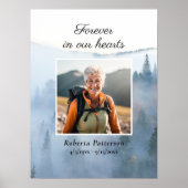 Feier des Lebens Deine Fotos Beerdigung herunterla Poster (Vorne)