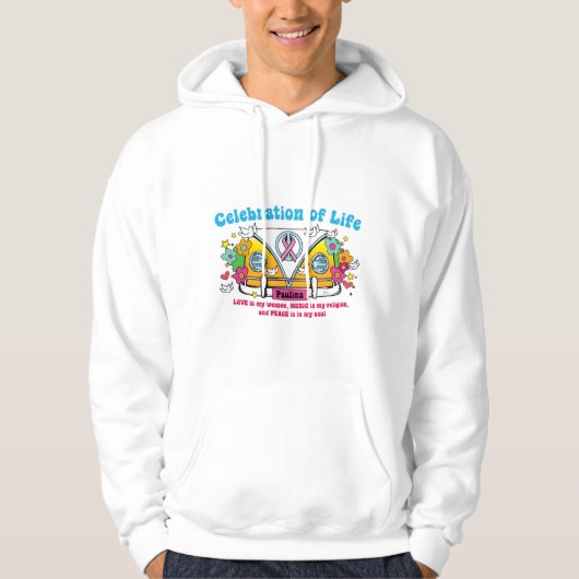 Feier des Lebens! Der Hoodie der Männer (Vorderseite)