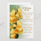 Feier des Lebens Einladung Canna Lilien (Vorne/Hinten)