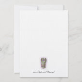 Feier des Lebens Einladung Canna Lilien (Rückseite)