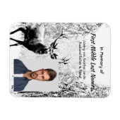 Feier des Lebens Einladung Hirsch Wildtier Magnet (Horizontal)