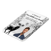 Feier des Lebens Einladung Hirsch Wildtier Magnet (Linke Seite)