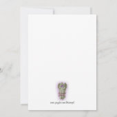 Feier des Lebens Einladung Hydrangea (Rückseite)