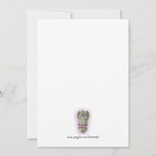 Feier des Lebens Einladung Hydrangea (Rückseite)