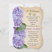 Feier des Lebens Einladung Hydrangea (Vorderseite)