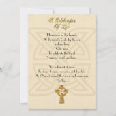 Feier des Lebens Einladung keltischer Knoten & Kre (Vorderseite)