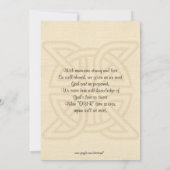 Feier des Lebens Einladung keltischer Knoten & Kre (Rückseite)