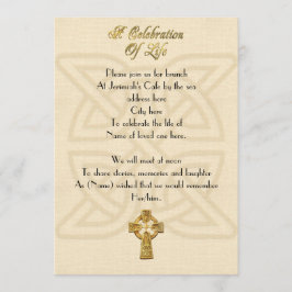 Feier des Lebens Einladung keltischer Knoten & Kre